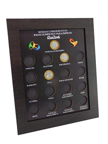 Quadro Porta Moedas Olimpíadas - imã e vidro
