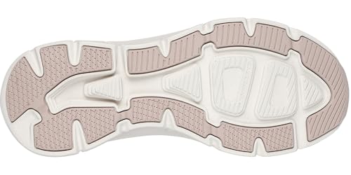 Skechers Women's D'lux Walker 2.0 Golden Step Trainers, Taupe Leather Gold Trim, 84