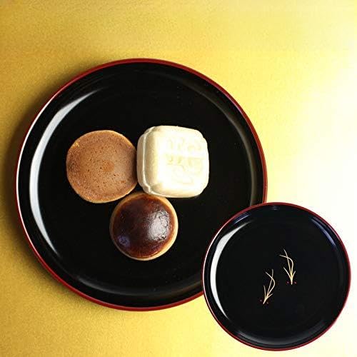 漆器 ケーキ皿 銘々皿 紀州塗り 5寸 15.1cm 松葉(1枚入)日本製 国産 和菓子皿 菓子皿 小皿 来客用 おもてなし ギフト 贈り物 プレゼント 結婚祝い 新築祝い