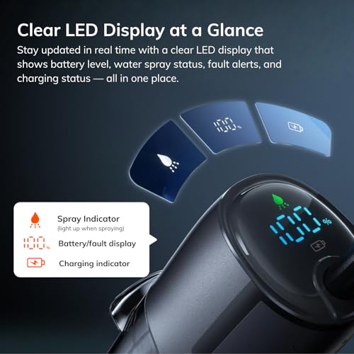 Image of ILIFE W90 Pro Handheld Vacuum Cleaner, Dry & Wet, Larger Dual Tanks, Powerful Suction, One-Click Self-Cleaning, Real-time LED Display, Noise-Reduction & Shock-Absorbing, Washable Floor Head & Filters