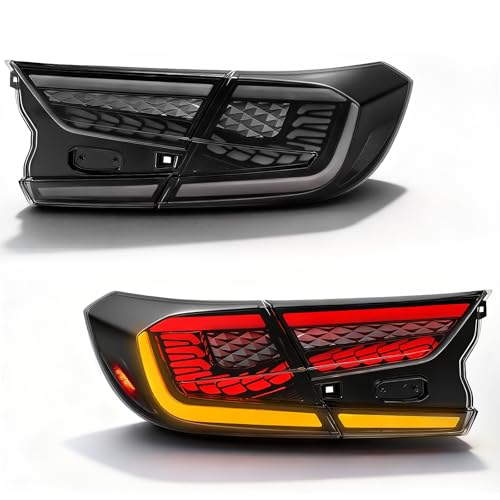 OKSIWA Sequential LED Tail Lights for 2018-2022 Honda Accord Grey Scale