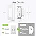 BN-LINK Heavy Duty 60-Minute in-Wall Spring Wound Countdown Timer Switch, Mechanical Switch Timer for Bathroom Fan, Lights, No Neutral Wire Required, 2 Wall Plate (White and Silver Metallic)