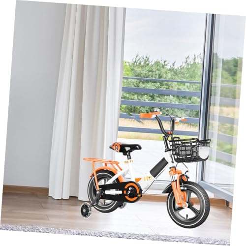 2 pares de ruedas de entrenamiento para bicicleta con protectores laterales, estabilizadores resistentes y silenciosos para soporte de equilibrio, ruedas auxiliares resistentes para bicicleta, realce de seguridad que brilla en la oscuridad miniatura 5