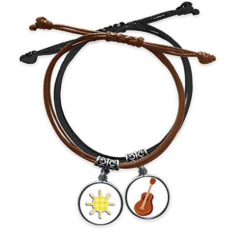 Pulsera de cuerda para jóvenes amantes del rock y el espacio