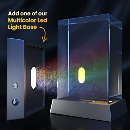 Strongus 3D Crystal Personalized Gifts With Your Own Photo For - Mom, Dad, Wife, Husband, Boyfriend, Girlfried, 3D Customized Picture, Engraved Crystal, Memorial - Portrait Small #TOP4