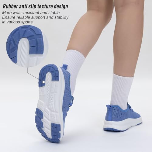 Image of ZYEN Wide Toe Box Shoes Women Non-Slip Ultra Light Running Sneakers Extra Wide Feet Arch Support Walking Shoes Tennis Diabetes Breathable Gym Workouts 6-12