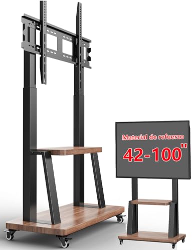 La Mejor Recopilación de pedestal para pantalla de esta semana. 44 TETVIK Soporte de TV movil 42-100 Pulgadas con Ruedas,Grande Base móvil para TV Piso para Pantalla Soporta hasta 80 KG, MAX VESA 900x600 mm, Carrito de televisión Ajustable en...