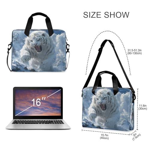 Maletín para portátil con diseño White Tiger miniatura 4