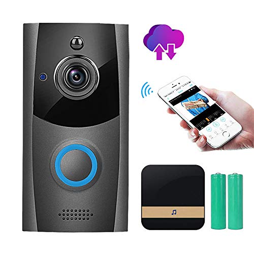 Wireless Video Doorbell, Innotic Free Cloud Storage Smart Doorbell with Chime, 720P HD
