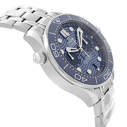Omega Seamaster Diver Chronograph Automatic Chronometer Blue Dial Men's Watch 210.30.44.51.03.0014
