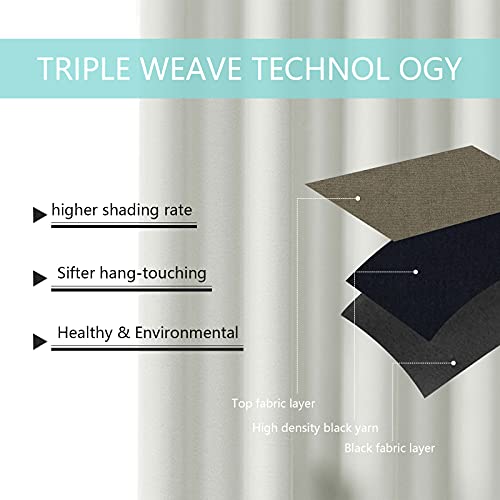 Cutewind Grayish White Blackout Kitchen Tier Window Curtains 24 Inch Length For Bathroom Rod Pocket Thermal Insulated Tiers Curtains For Small Window Drapes 2 Pieces #TOP4