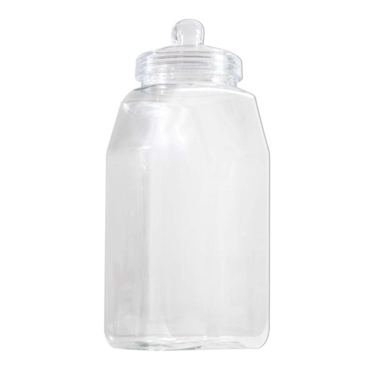 Yöl Clear 1150Ml Plastic Rectangular Sweet Jar With Screw Top Lid Candy Storage Container Reusable Treat Jar For Sweets Biscuits Chocolate Pantry Kitchen Party Display