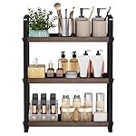 Bathroom Counter Organizer,Bathroom Countertop Organizer,Counter Shelf,Countertop Storage,Organization and Storage,Makeup Shelf,Sink Caddy(Brown 3 Tier)