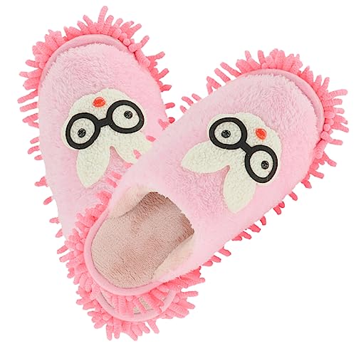 Healeved Pantuflas Lavables para Fregar para Limpiar Pisos con Dibujos Animados Cómodas Y Resistentes.