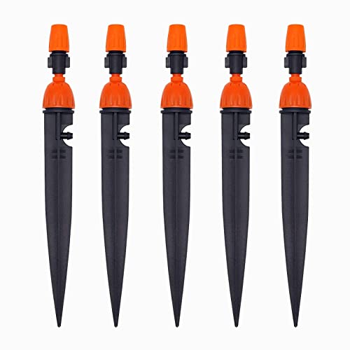 Tesmotor Lot de 10 systèmes d'arrosage Goutte à Goutte et Jet d'eau Double Fonction - Kit d'irrigation Goutte à Goutte - Connecteur pour Tuyau de 4 mm/7 mm Cover