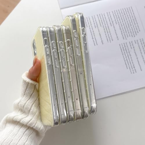 Coque iPhone 17 Pro Max jaune à pois en silicone QLTYPRI - 5