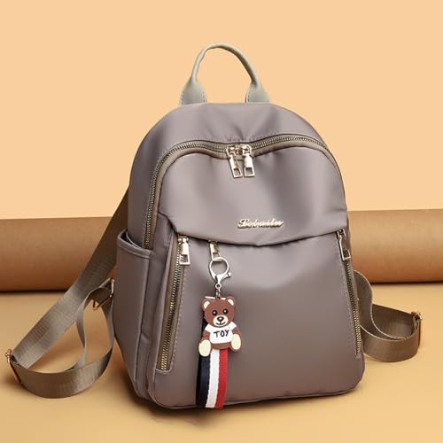 TOKSHOP Mochila Feminina Pequena Reforçada Bolsa Espaçosa e Estilosa (Cinza)