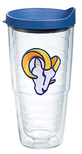 Image of Tervis NFL Los Angeles Rams - Primary Logo Made in USA Double Walled Insulated Tumbler Travel Cup Keeps Drinks Cold & Hot, 24oz, Classic