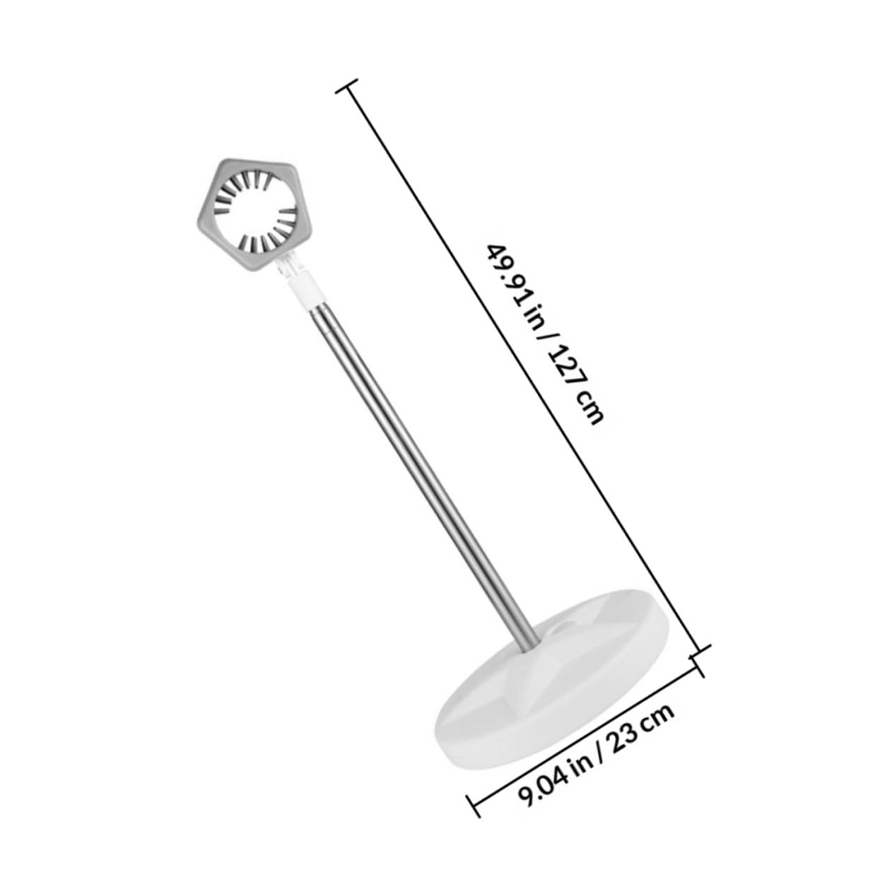 KICHOUSE Haartrocknerhalterung aus Edelstahl Höhenverstellbar 50 106cm für Haustierpflege und Zuhause Freihändiger Föhnständer mit Stabilem Bodenständer
