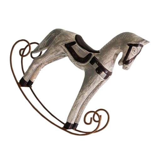SOPOTUTU Figurita de Caballo de Retro para Decoración de Escultura de Caballo Balanceador Adorno para Oficina Juguete Infantil