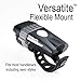 Cygolite Dash Pro– 600 Lumen Bike Light– 5 Night & 3 Daytime Modes– Compact & Durable– IP64 Water Resistant– Sturdy Flexible Mount– USB Rechargeable Headligh, Black, DSH-600-USB