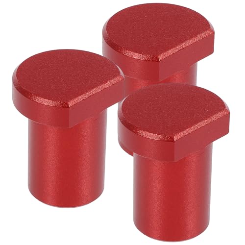 LIFKOME 3pcs Aluminum Alloy Bench Dogs 19mm Workbench Dog Hole Clamps Planing Stoppers for Woodworking Table Stop Blocks