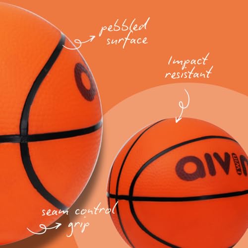 Image of Aivin Home-Play Basketball | All-Surface Durable Grip | Indoor & Outdoor Use | Pebbled Texture for Control | All-Weather Performance (Classic Orange, 1)