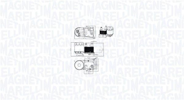 Refroidisseur d'huile 350300004200 MAGNETI MARELLI Focus Turnier échangeur thermique