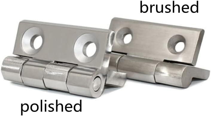 Heavy Duty Door Hinges, Rust-Resistant Hardware Cabinet Hinge with Reinforced Construction, Set of 2 (2.95"x2.95"x0.24" Polished Stainless Steel/6)