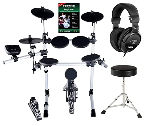 XDrum DD-402 batterie électronique set complet avec tabouret + casque - Les Beatles, Paul McCartney, John Lennon, RIngo Starr, George Harrison XDrum DD-402 batterie électronique set complet avec tabouret + casque