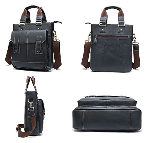 Small Messenger Bag for Men Retro Handbag, Leather Office Vertical Shoulder Bag Outdoor Sports Casual2