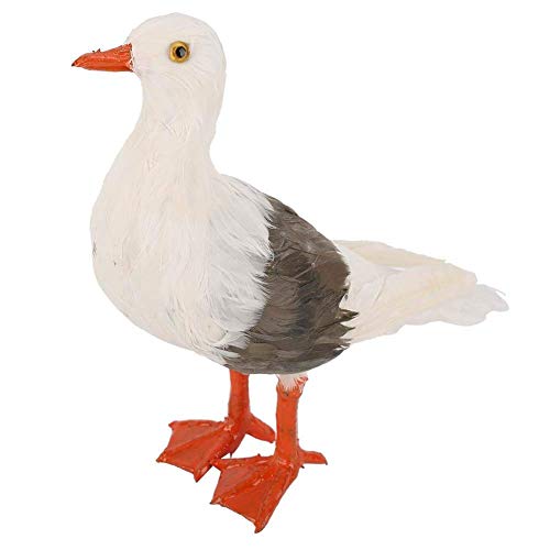 Simulation en polyéthylène de mouette : statue d'animaux robuste pour décoration - 7