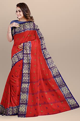 Image of Woven Tangail Pure Cotton Saree