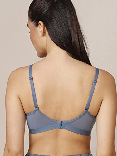 Image of NYKD NYB003 Wirefree Cotton All Day Comfort Triangle Padded with Breathable Cup & Detachbale Straps T-Shirt Bra for Women