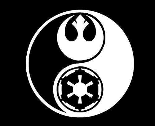 Yin and Yang Rogue One Decal Vinyl Sticker|Cars Trucks Walls Laptop| White | 5.5 x 5.5 in |CCI1330 image 3