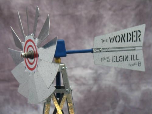 Mini 17 Inch Made in the USA Windmill-galvanized Steel- Elgin Wonder