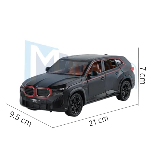 Image of 1:24 BMW XM Car with Box, Zinc Alloy Pull Back Toy car with Sound and Light for Kids Boy Girl Gift [Colors as Per Stock]