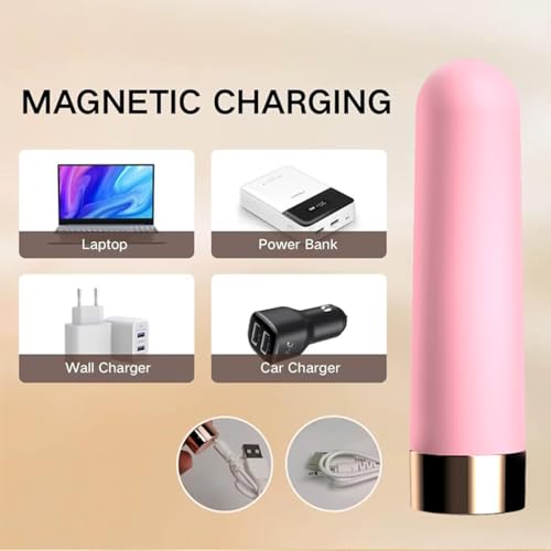 Image of Mini Vibrator Bullet with Remote Control, Neck Back Muscle Relaxation, Pink | 10 Vibration Modes,Rechargeable,Quiet Wearable Bullet,Waterproof,Remote Control