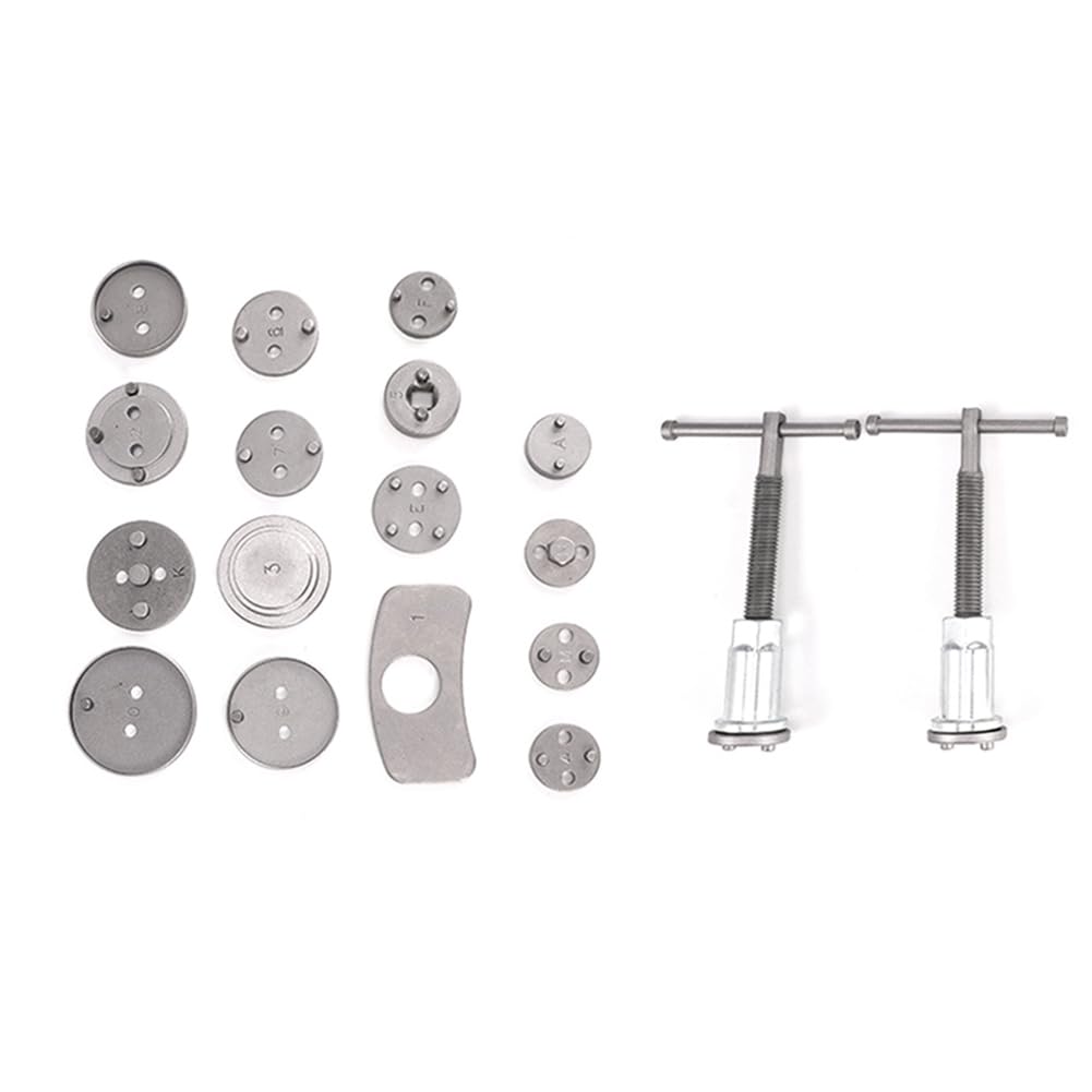 Juego Herramientas para Compresor Pistón Mantenimiento Frenos Disco Automóvil, Bomba Llave Eyectora, Pinza Freno Disco Automóvil, Rebobinador Freno Trasero