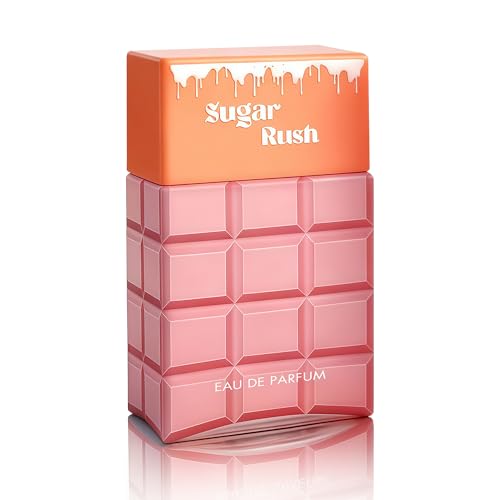 Image of AFLUXE Sugar Rush Sweet Temptation EDP Perfume for Women, Grapefruit & Jasmine Scent, Long Lasting Floral Fragrance, Cologne for Daily Use, 3.4 Fl Oz