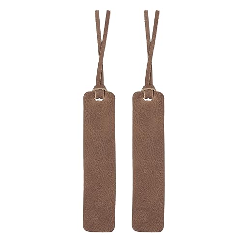 Londo Marcador de Libros de Piel auténtica, Hecho a Mano - Cuero Envejecido