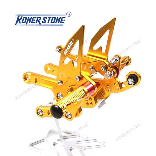 Repose-pieds réglables pour YZF R6 2006-2016 commandes reculées or