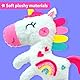 KRAFUN Einhorn-Nähset für Kinder ab 7 Jahren, 3 Anfänger-Stofftierpuppen (Panda, Fuchs, Einhorn), Plüschfilz, Anleitung, Namensschilder, Wiederverwendbare Box, Lernspielzeug