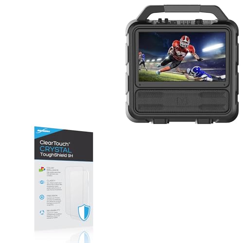 BoxWave Screen Protector Compatible with Monster Vision Portable Entertainment System - ClearTouch Crystal ToughShield 9H (2-Pack), Clear 9H Tough Flexible Film Screen Protector