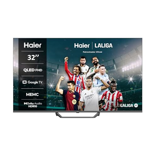 ¡Descubre la magia de la televisión inteligente Haier QLED Full HD! ¡Vive la emoción con colores vivos, detalles nítidos y sonido envolvente en un diseño compacto y elegante!