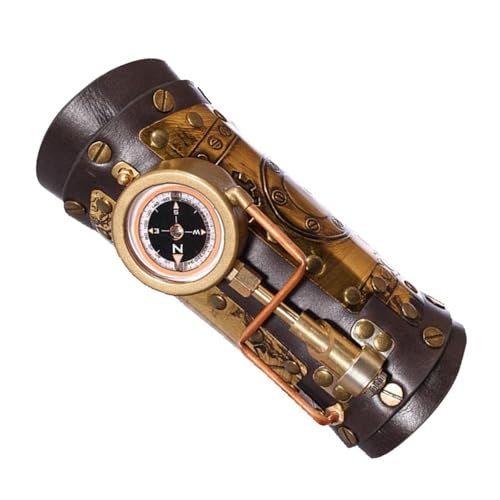 Brazalete medieval futurista con brújula y puños de brazo retro para trajes vintage 5