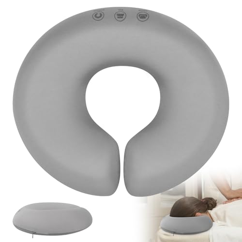 Foreverup Almohada De Masaje Boca Abajo, Reposacabezas De Cama De Masaje, Almohada De Masaje Facial, Reposacabezas De Masaje para Cama, U-Forma Cómodo Cojín Boca Abajo Almohada Facial