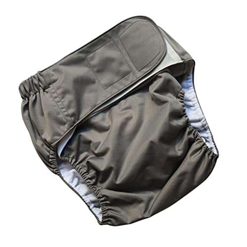 kawehiop Pañales reutilizables para adultos, pantalones de pañales grandes, resistentes al desgaste, impermeables, discapacitados, ropa interior Unisex para incontinencia urinaria
