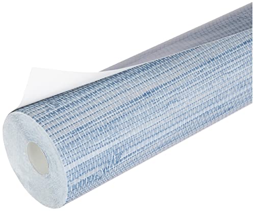 Chesapeake 3120-256020 Waverly Blue Faux Grasscloth Wallpaper, 56 Sq Ft #TOP1