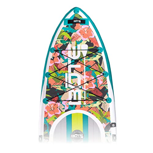 Bote Flood Aero Inflatable Stand Up Paddle Board, 11 Foot Length Size Blow Up Isup, Great For Adults Kids Family Friendly Includes Paddle & Travel Bag #TOP1